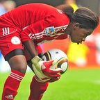 Die nigerianische Fußball-Nationalspielerin Alaba Jonathan