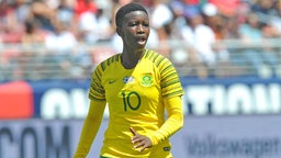 Die südafrikanische Nationalspielerin Sibulele Holweni