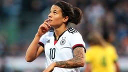 Die deutsche Fußball-Nationalspielerin Dzsenifer Marozsan Die deutsche Fußball-Nationalspielerin Dzsenifer Marozsan © picture-alliance/augenklick/firo Sportphoto