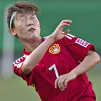 Die chinesische Nationalspielerin Yanqiu Liu