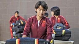 Die chinesische Nationalspielerin Yan Wang