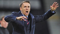 Der englische Frauenfußball-Nationaltrainer Phil Neville