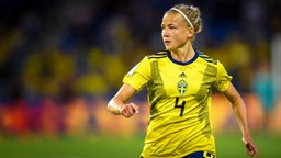 Die schwedische Fußball-Nationalspielerin Hanna Glas