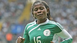 Die nigerianische Fußball-Nationalspielerin Amarachi Okoronkwo