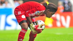 Die nigerianische Fußball-Nationalspielerin Alaba Jonathan