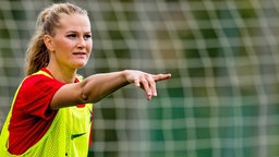 Die norwegische Fußball-Nationalspielerin Lisa-Marie Utland