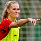 Die norwegische Fußball-Nationalspielerin Lisa-Marie Utland