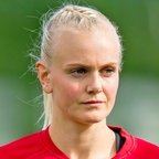 Die norwegische Fußball-Nationalspielerin Karina Saevik