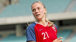Die norwegische Fußball-Nationalspielerin Emilie Nautnes