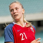 Die norwegische Fußball-Nationalspielerin Emilie Nautnes