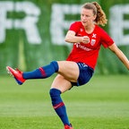 Die norwegische Fußball-Nationalspielerin Synne Hansen
