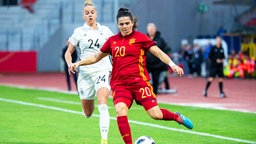 Die spanische Fußball-Nationalspielerin Andrea Pereira