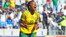 Die südafrikanische Fußball-Nationalspielerin Jermaine Seoposenwe © picture alliance / ANP 