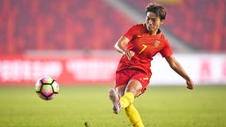 Die chinesische Frauenfußball-Nationalspielerin Shuang Wang © imago/Imaginechina 