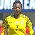 Die südafrikanische Nationalspielerin Karabo Dhlamini