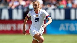 Die US-amerikanische Fußball-Nationalspielerin Allie Long