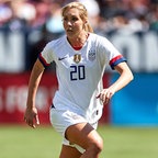 Die US-amerikanische Fußball-Nationalspielerin Allie Long