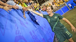Die australische Nationalspielerin Lisa De Vanna © imago images / Jan Huebner 
