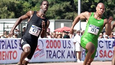 Im Duell: Michael Johnson und Maurice Greene (r.) © Picture-Alliance/dpa 