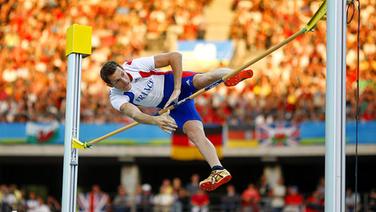 Renaud Lavillenie bei der WM 2009 in Berlin © picture-alliance/ dpa Foto: Kay Nietfeld