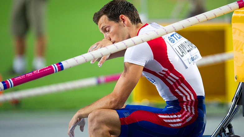 Renaud Lavillenie bei der WM 2011 in Daegu © picture alliance / dpa Foto: Bernd Thissen