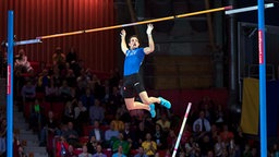 Renaud Lavillenie der Hallen-EM 2013 in Göteborg © picture alliance / dpa Foto: Bjorn Larsson Rosvall