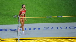 Blanka Vlasic gewinnt bei der WM 2009 in Berlin Gold. © picture-alliance / dpa Foto: Bernd Thissen