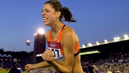 Blanka Vlasic gewinnt den IAAF Super Grand Prix 2007 in Stockholm. © picture-alliance/dpa Foto: epa Maja Suslin