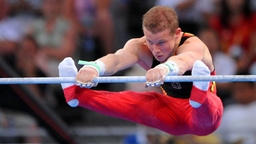 Der deutsche Turner Fabian Hambüchen bei den Olympischen Spielen 2008 in Peking © picture-alliance / Pressefoto ULMER Foto: Pressefoto ULMER/Michael Kienzle