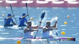 Die deutschen Kanuten Marcus Groß und Max Rendschmidt (r.). © DPA Bildfunk Foto: Soeren Stache