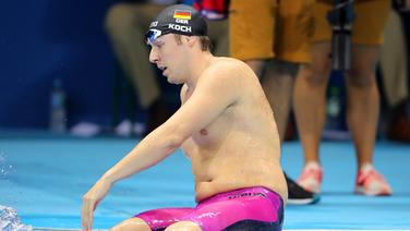 Deutschlands Schwimmer Marco Koch © dpa - Bildfunk Foto: Michael Kappeler