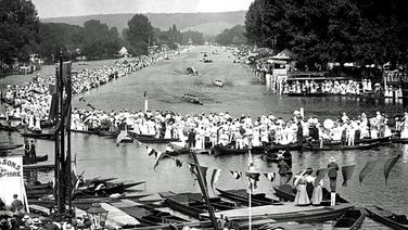 Ruderer bei Olympia 1908 in London © dpa / empics
