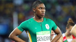 Die südafrikanische Caster Semenya vor dem Rennen. © DPA Picture Alliance Foto: Srdjan Suki