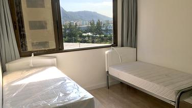 Ein Zimmer im Olympischen Dorf in Rio de Janeiro © picture alliance / dpa Foto: Georg Ismar