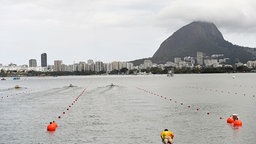 Graue Wolken über Rio de Janeiro. © dpa Foto: Sören Stache