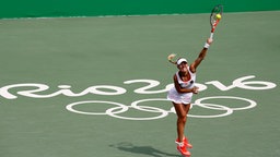 Olympisches Tennisturnier in Rio 2016: Tennisprofi Angelique Kerber © Thomas Luerweg Foto: Thomas Luerweg