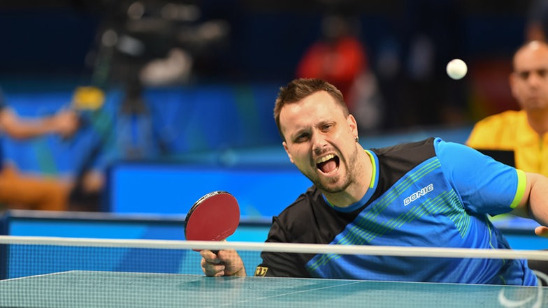 Der deutsche Tischtennisspieler Thomas Brüchle © Uli Gasper / DBS Foto: Uli Gasper
