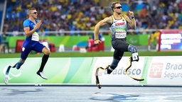 Sprinter David Behre (r.) aus Deutschland © Ralf Kuckuck/DBS Foto: Ralf Kuckuck