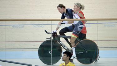 Die deutsche Radsportlerin Denise Schindler regt sich auf. © Imago/Beautiful Sports
