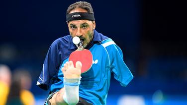 Der ägyptische Tischtennis-Spieler Ibrahim Hamadtou © picture alliance/ZUMA Press Foto: Julian Avram