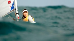 Die irische Seglerin Annalise Murphy © dpa - Bildfunk Foto: Olivier Hoslet