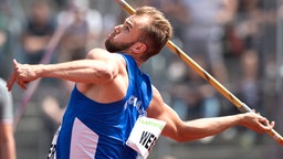 Speerwerfer Julian Weber © imago Foto: Annegret Hilse