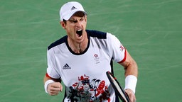 Der britische Tennisspieler Andy Murray jubelt © dpa - Bildfunk Foto: Michael Reynolds