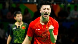 Der chinesische Tischtennisspieler Ma Long © dpa - Bildfunk Foto: Larry W. Smith